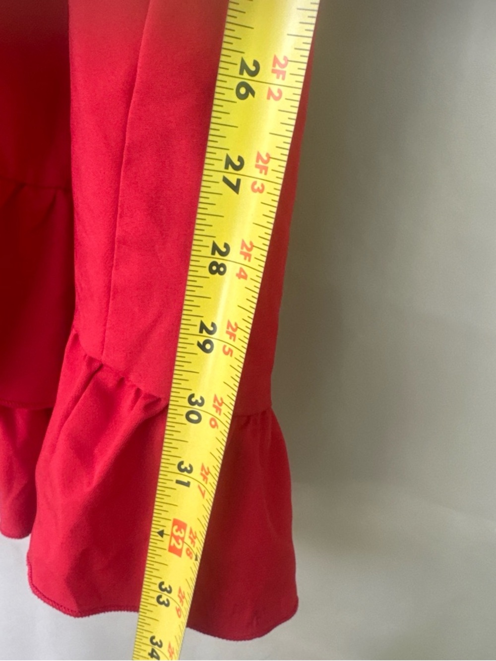 SHEIN Red Ruffle Wrap Mini Dress - Picture 5 of 6
